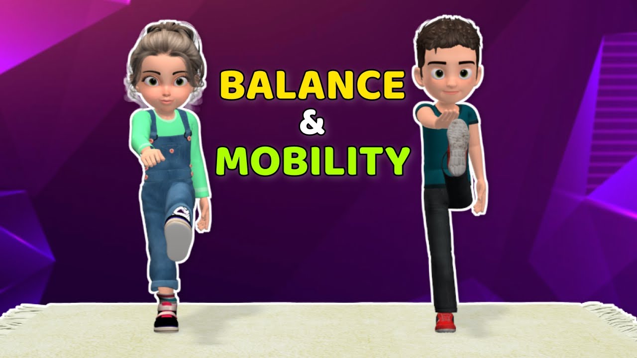 15-MIN AT-HOME CORE EXERCISES FOR KIDS: BALANCE & MOBILITY