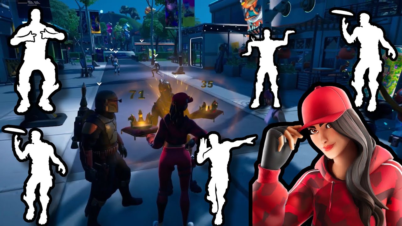 Flexing Rare Emotes And Emote Battles With The Ruby Skin