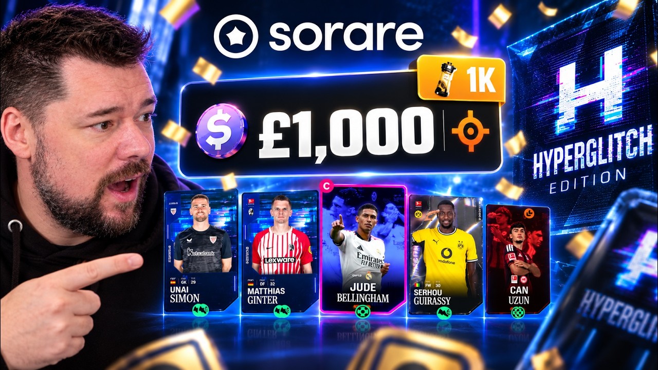 Я ВЫИГРАЛ главный приз в Sorare Set HyperGlitch на &pound;1000! &mdash; Как я это сделал! | Sorare 27