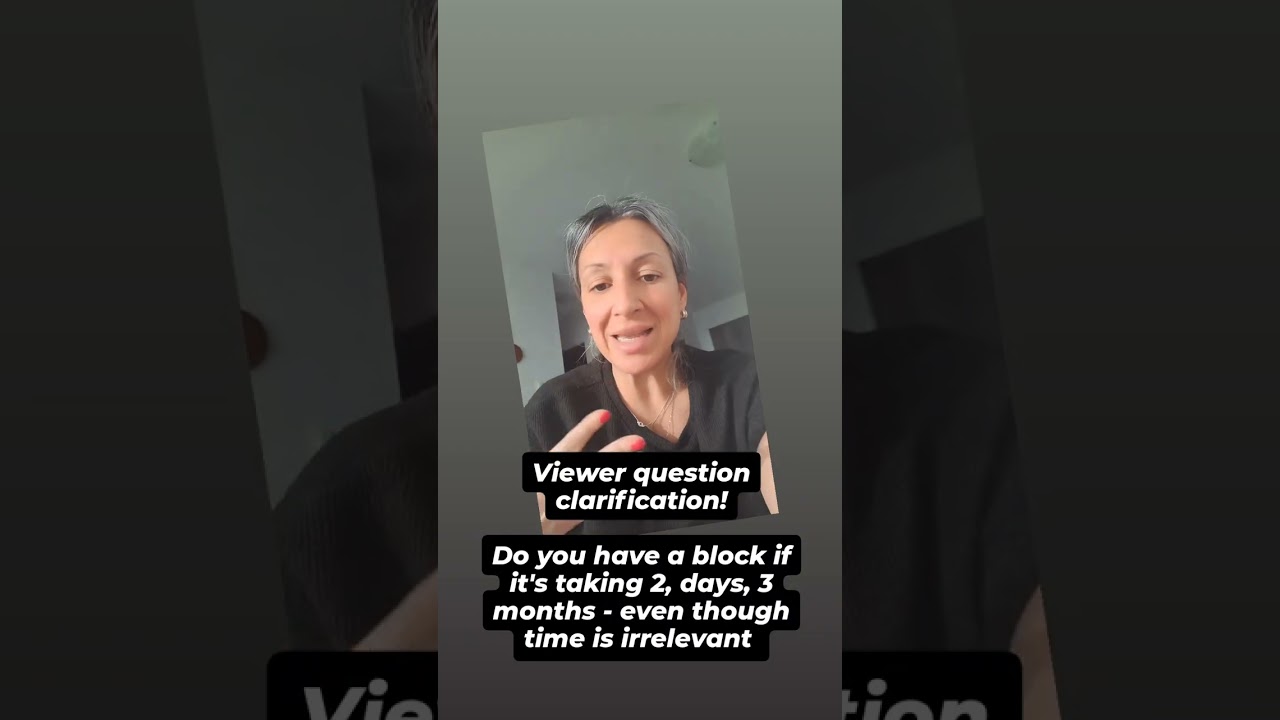 Linda🩵viewer question clarification about timing  