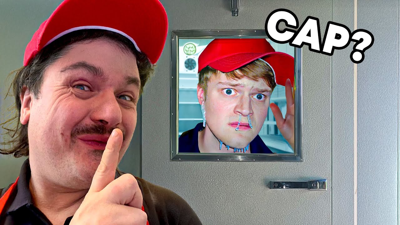 Jeg spærrede Jan inde i Burgerbarens fryserum, hæhæ.