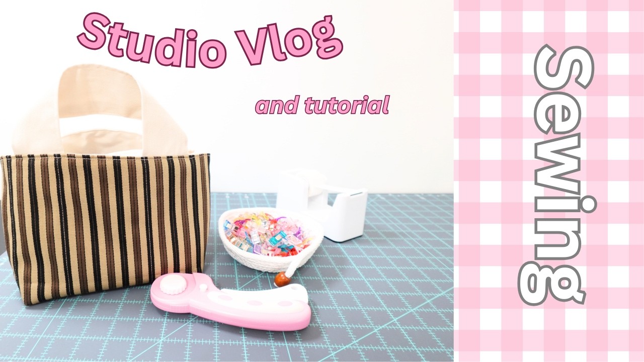 Mini tote sewing tutorial #sewingtutorial  #embroidery #totebag