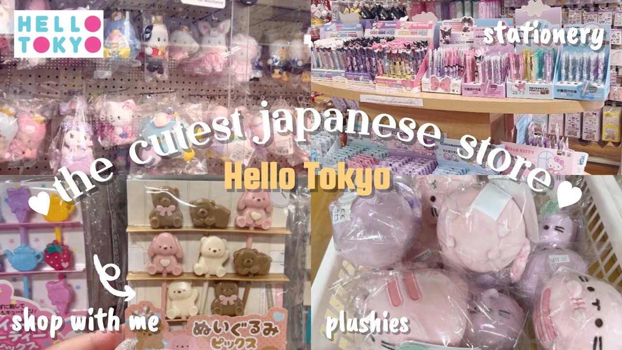 The CUTEST Japanese Store Tour ❤︎✿ l Hello Tokyo: kawaii, daiso, stationery, plush, home + more