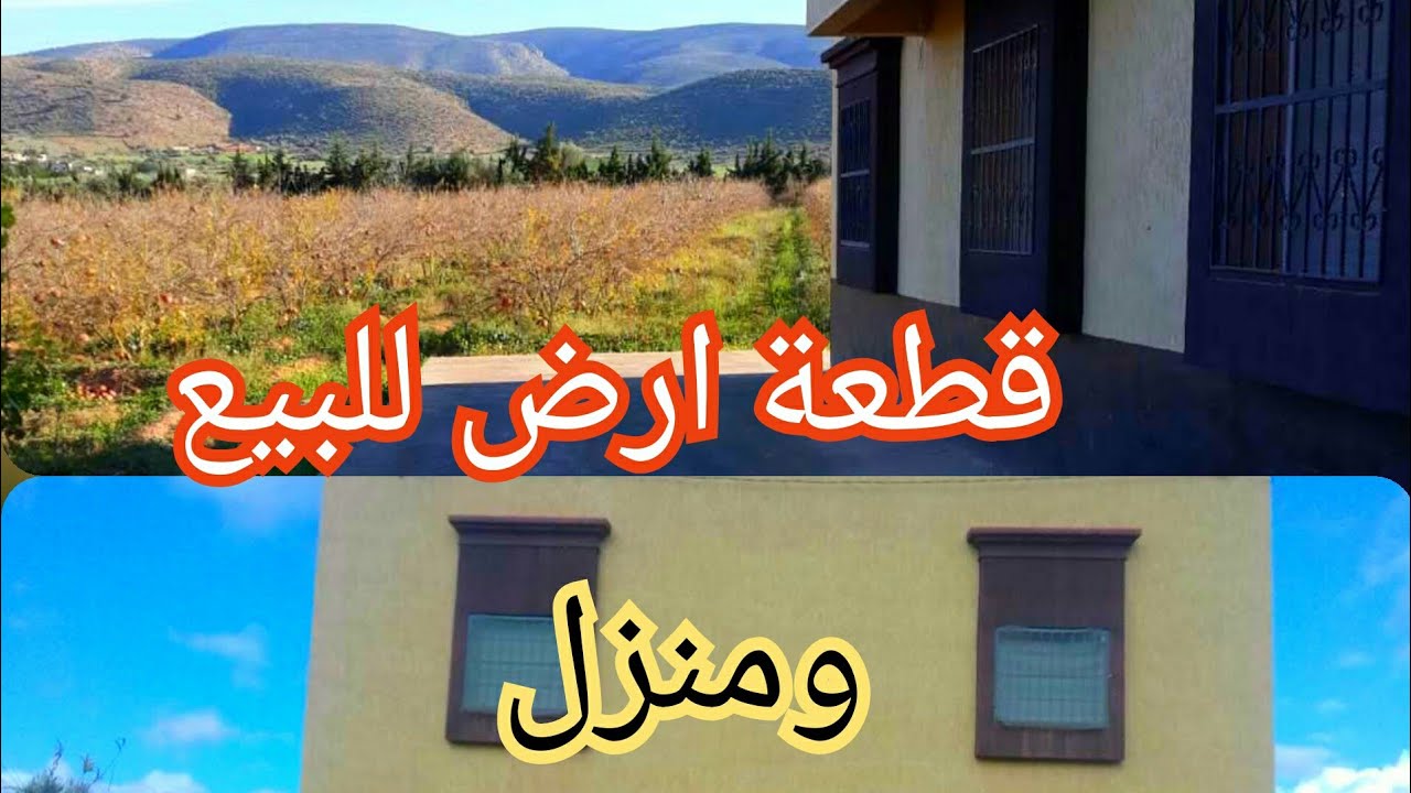 ارض ومنزل للبيع بهكتار ونصف بمنطقة الشويحية دوار اولاد علي الشبابب 180  مليون0667039653
