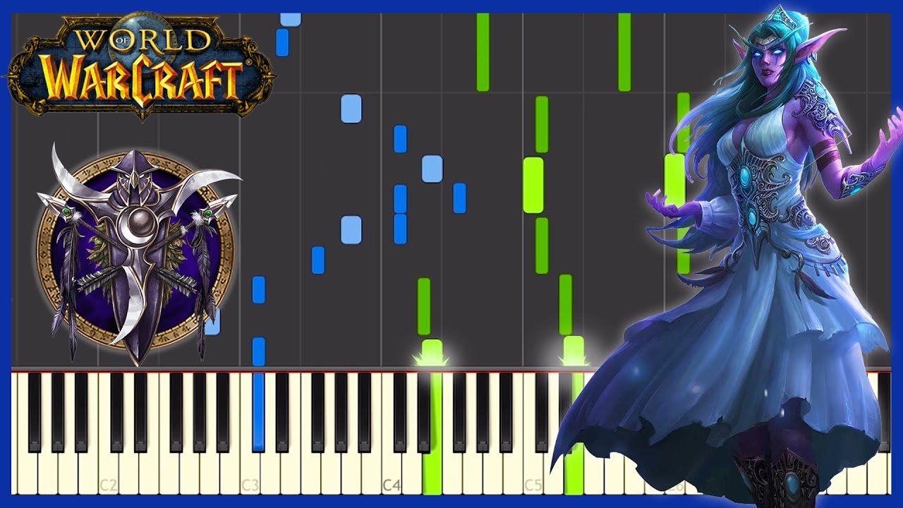 Song of Elune - World of Warcraft [Piano Tutorial] (Ashenvale / Teldrassil Night Elf Music)