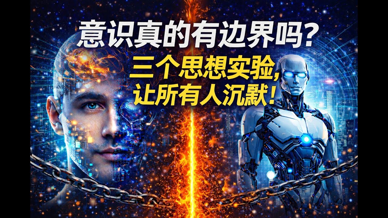 意识真的有边界吗？三个思想实验，让所有人沉默！Does Consciousness Have Limits?Three Experiments That Silence Everyone！