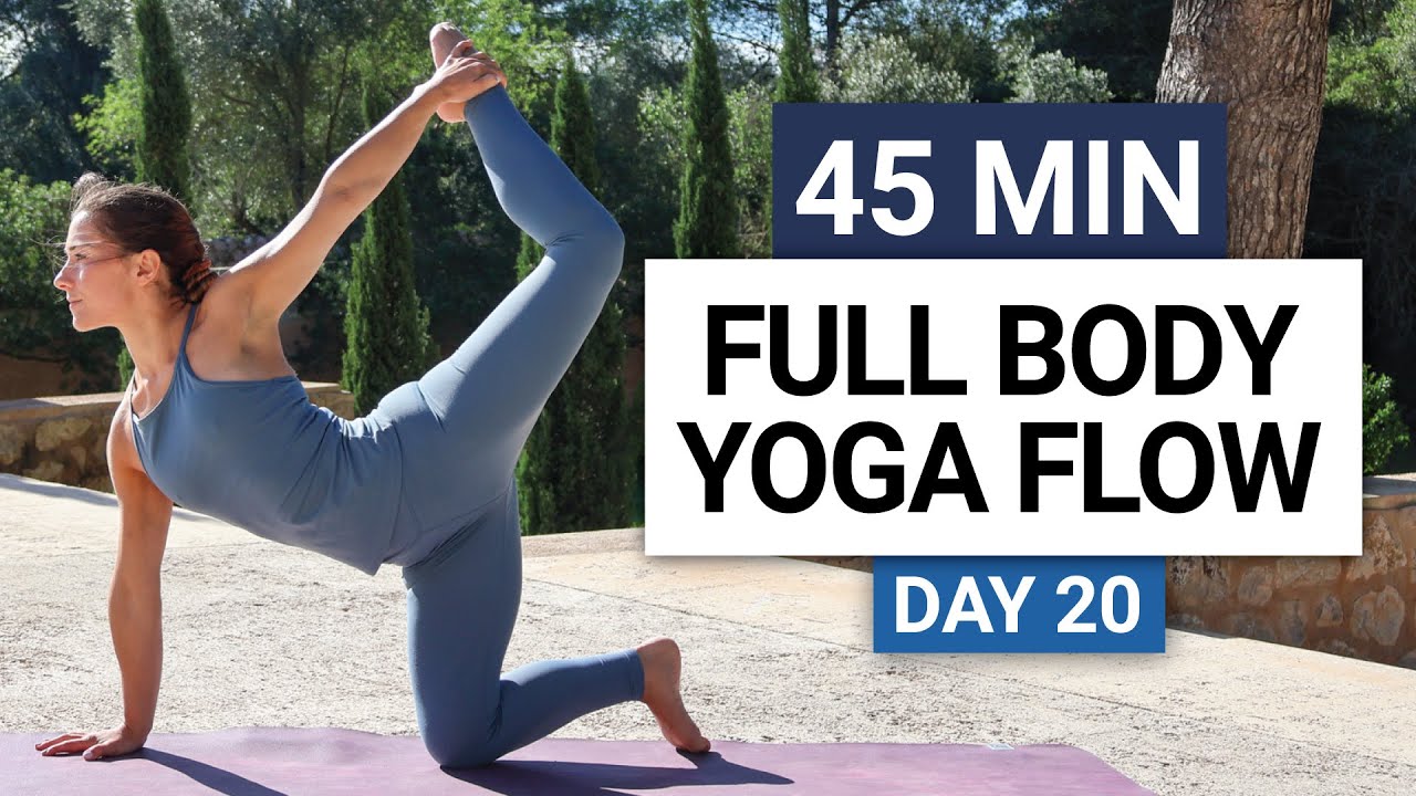 45 Min Full Body Yoga Flow | Day 20 - 30 Day Yoga Challenge