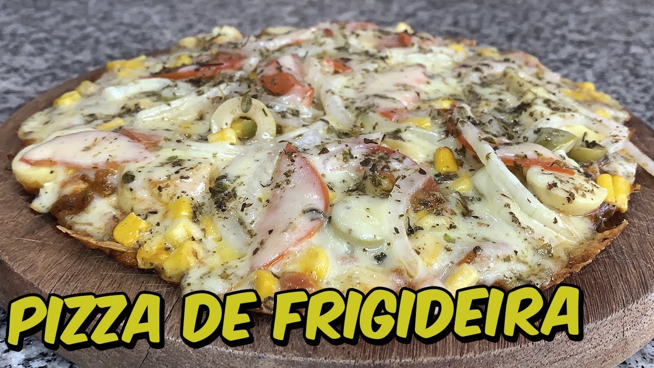 PIZZA DE FRIGIDEIRA Fit Lowcarb em 10 Minutos Receita Bem Fácil de Fazer - Cozinhando Com A Sogra
