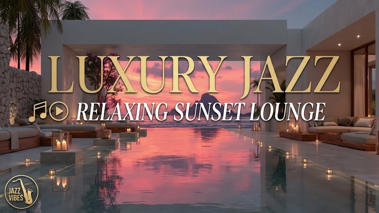 Smooth Jazz & Luxury Jazz Music ~ Relaxing Saxophone Jazz for a Sunset Evening at the Villa