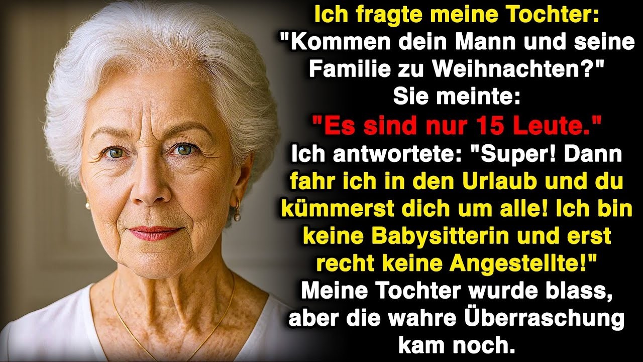 Kommen dein Mann und seine Familie zu Weihnachten? Super! Ich fahre in den Urlaub, du kümmerst dich.
