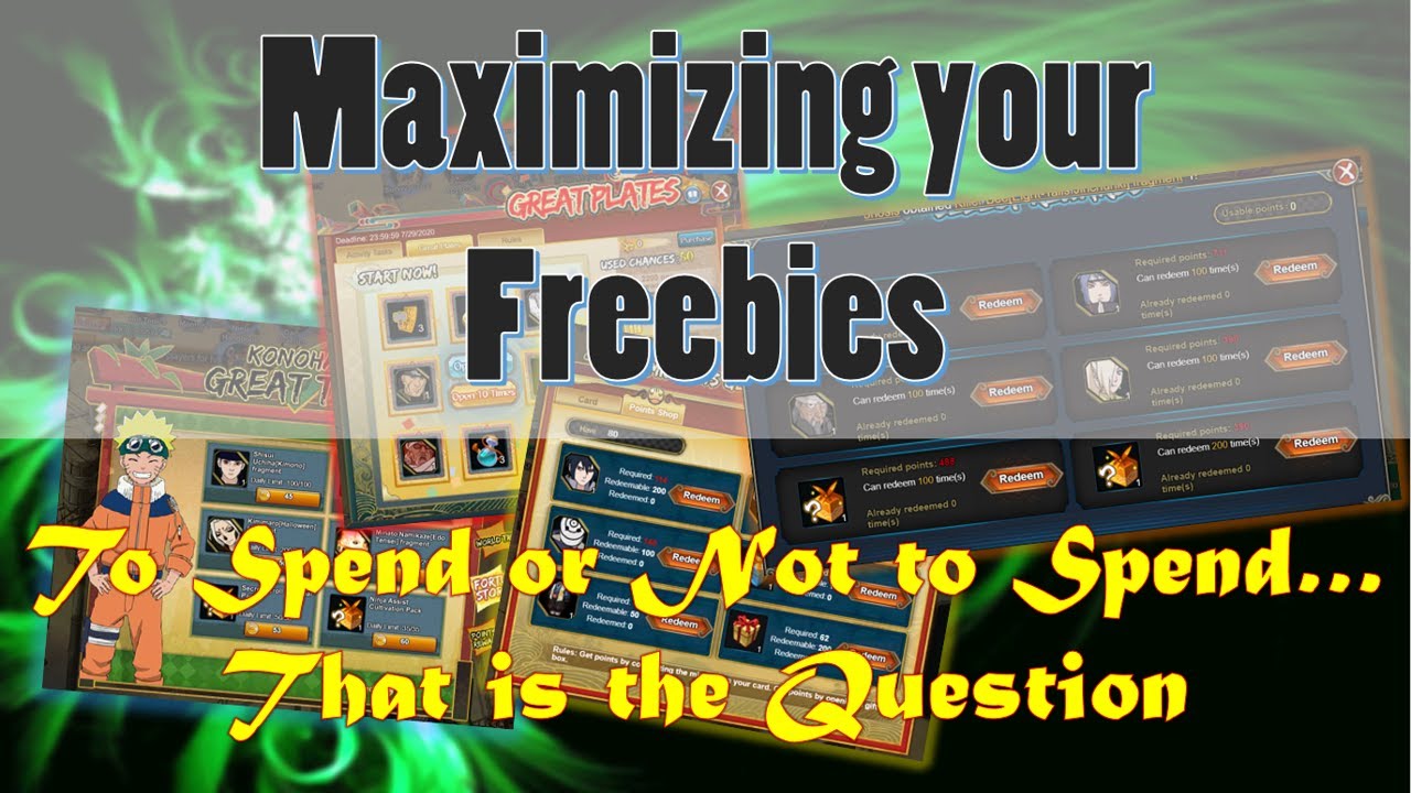 How to Maximize your Event Freebies without overspending || Naruto Online
