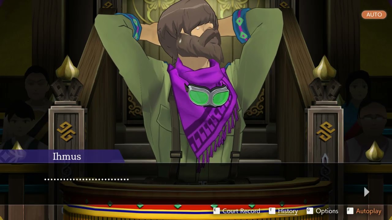 Every time the pursuit theme plays in Phoenix Wright: Ace Attorney - Spirit of Justice