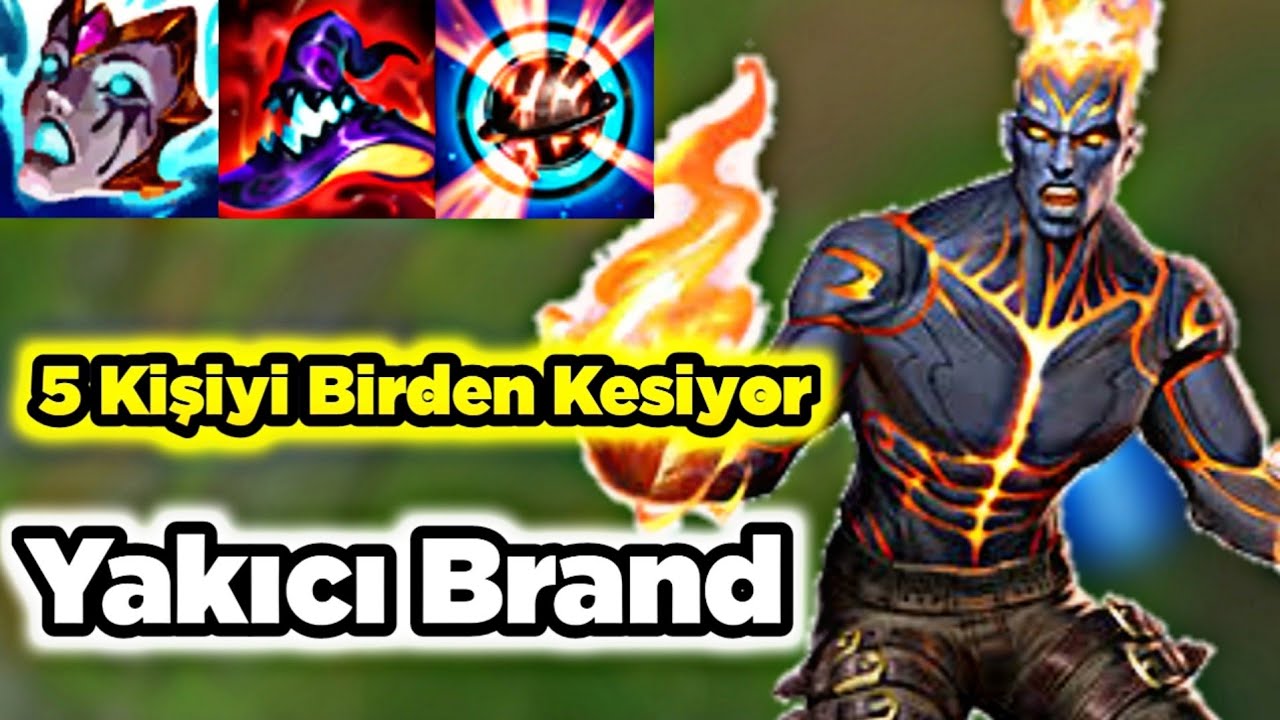 5 Kişiyi Birden Kesip Hepsini Yakan Brand Tek Atıyor Wild Rift