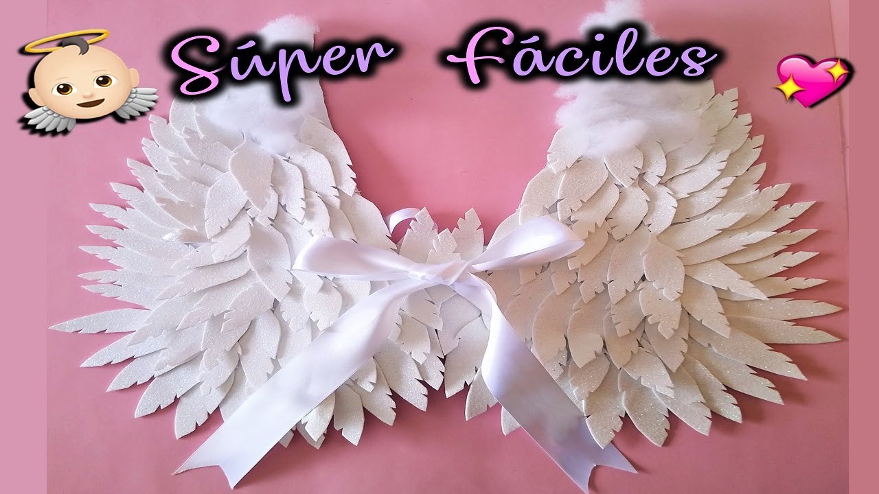 Como hacer alas de Angel muy fácil 👼💗
