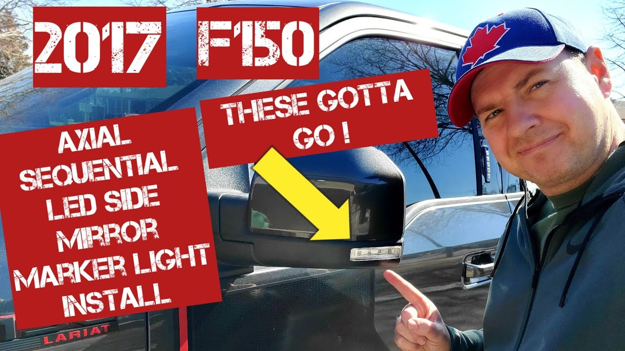 F150 AXIAL Sequential LED mirror marker light install