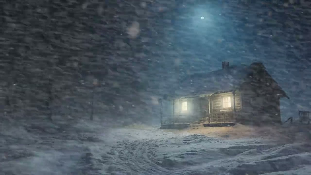Winter's Blizzard & Wind Sound for Sleeping | Snowstorm Ambience | Howling Wind & Blowing Snow- ASMR