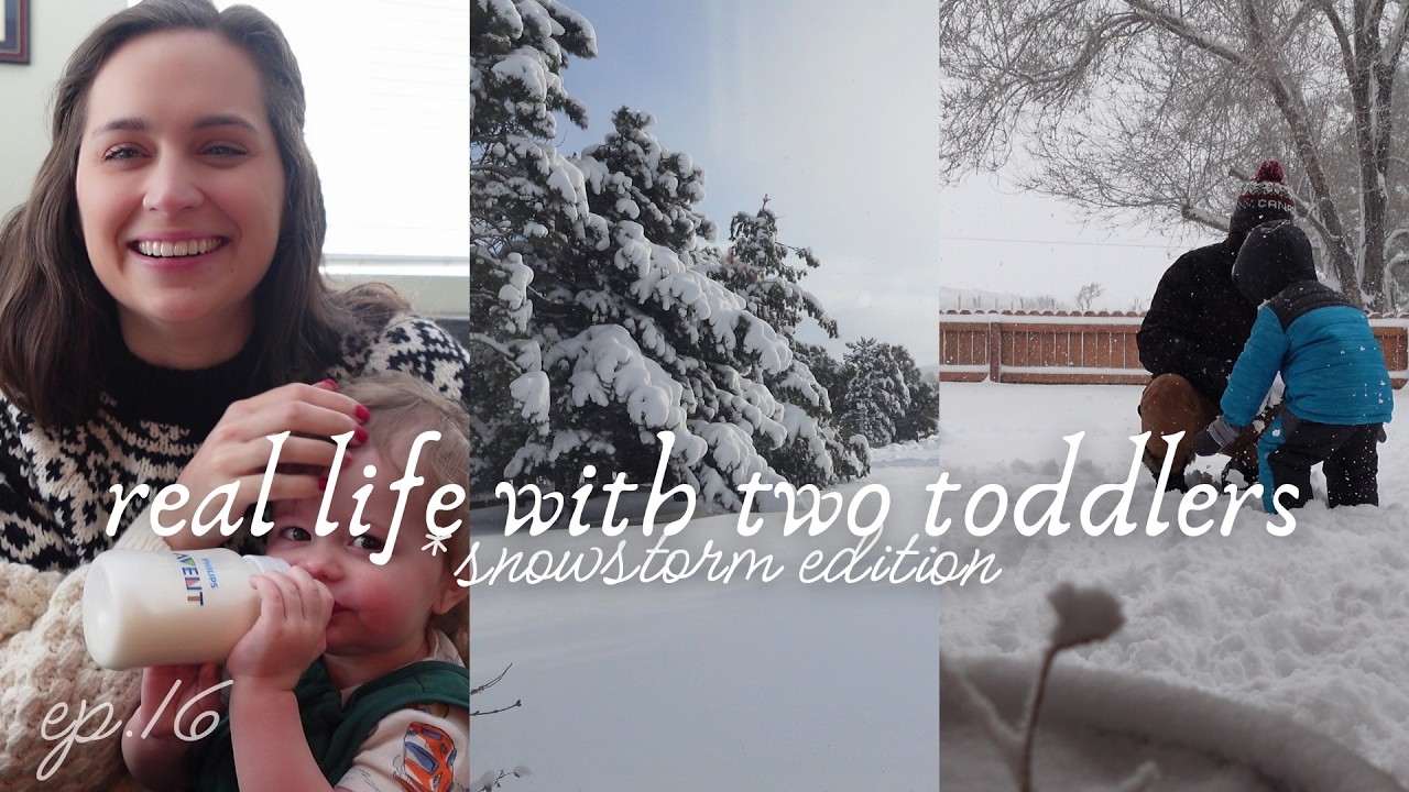 WFH MOM VLOG | EP16 | real life with two toddlers during a big snowstorm