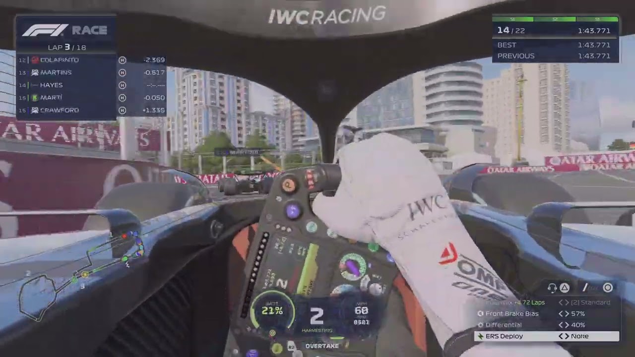 F1 25 a race from the back for both drivers