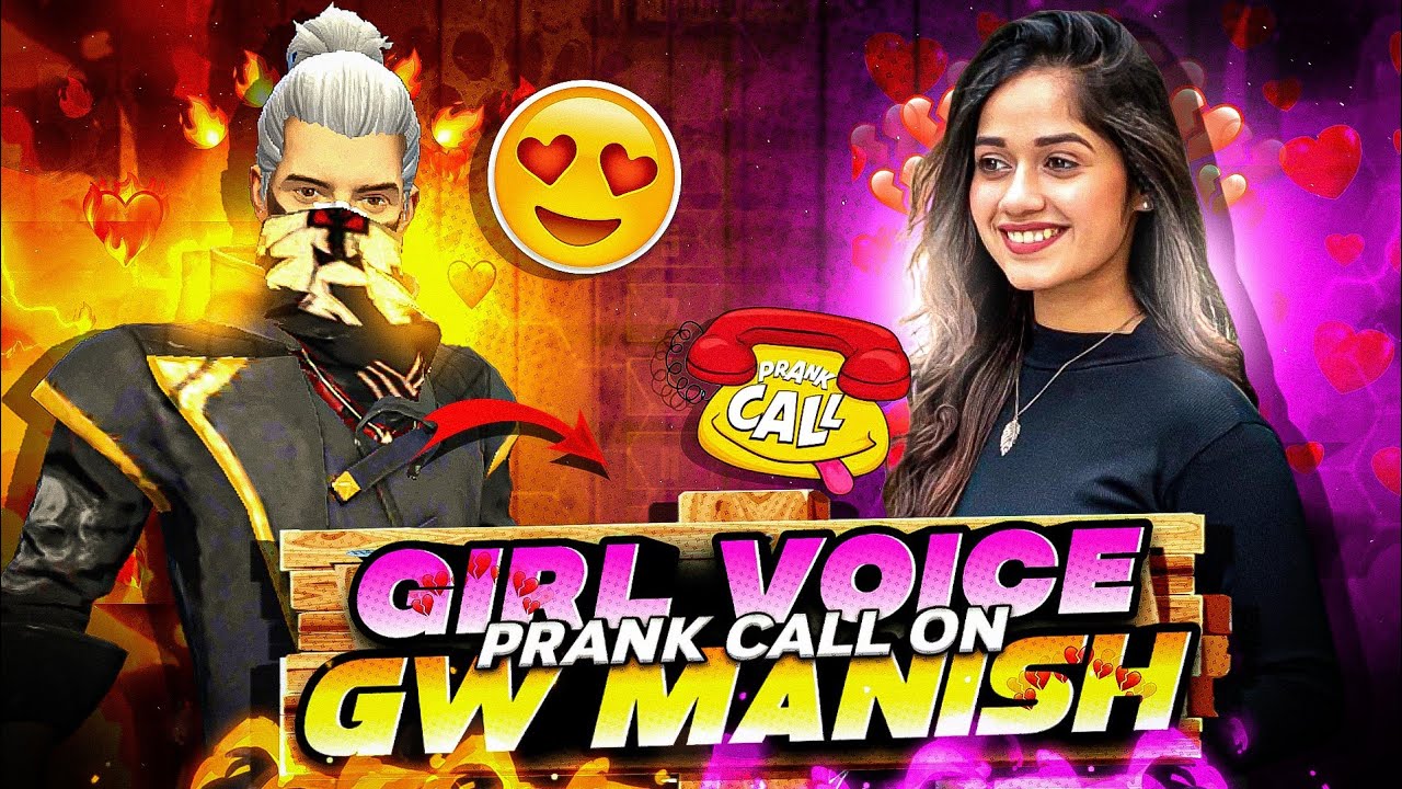 Girl Voice Prank Call on @GW_MANISH 😂 GW Manish Ki Raato Ki Neend Uda Di 😭 - Garena Free Fire