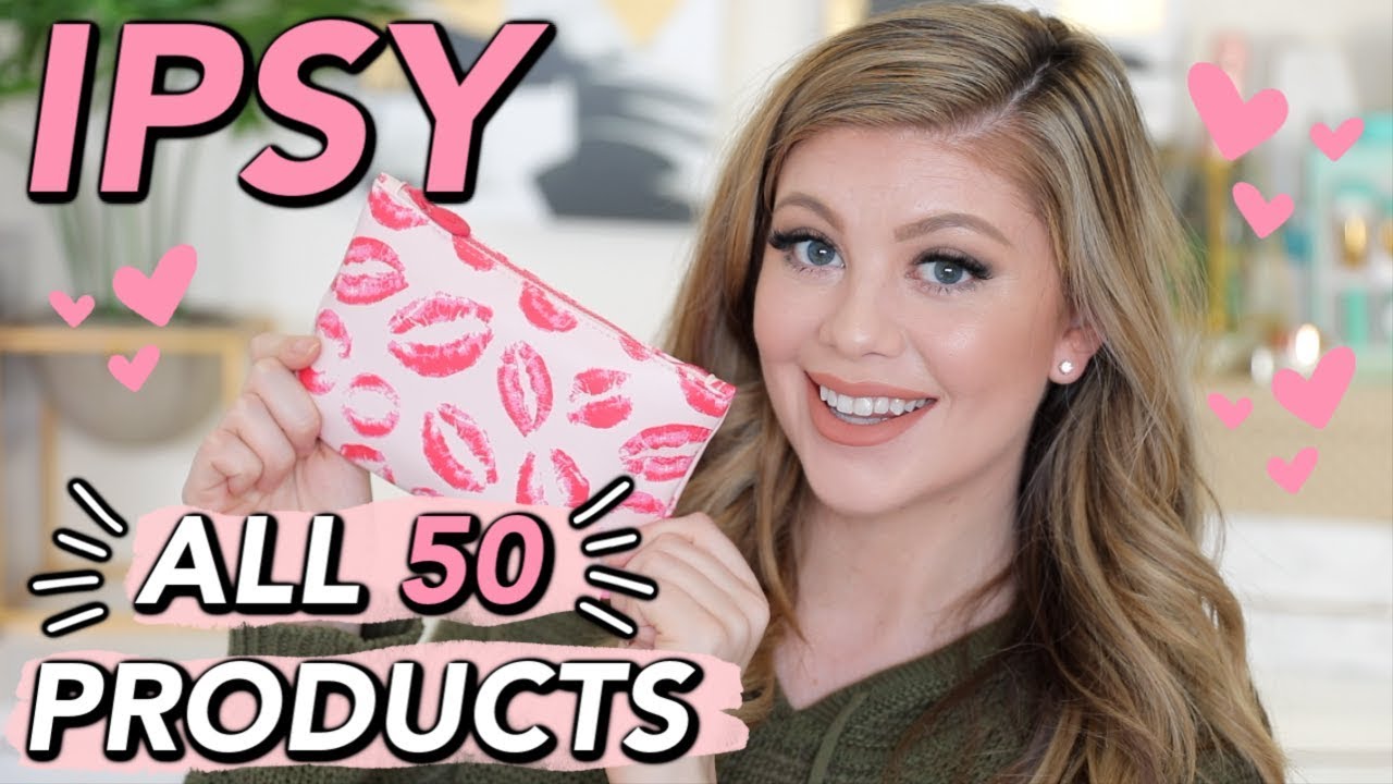 IPSY UNBOXING & TRY ON! ALL 50 PRODUCTS FOR FEBRUARY 2019