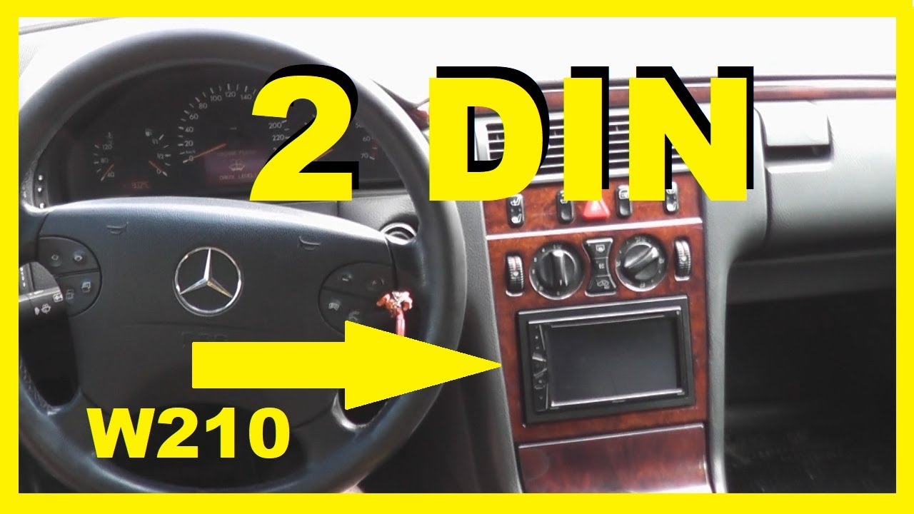 Установка 2 DIN мгнитолы (подключение) на Мерседес w210. Не все так просто.Провод  Паркинк Брейк?!