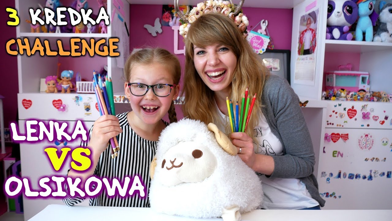 3 KREDKI CHALLENGE Z OLSIKOWĄ  - Olsikowa u mnie w domu jej :)