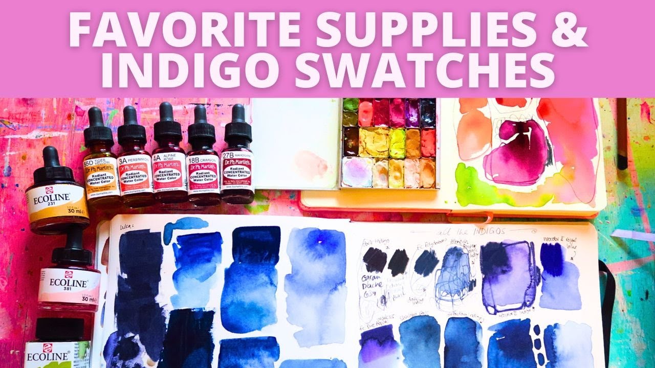 Favorites | Sketchbooks | Art supplies | All the Indigos!