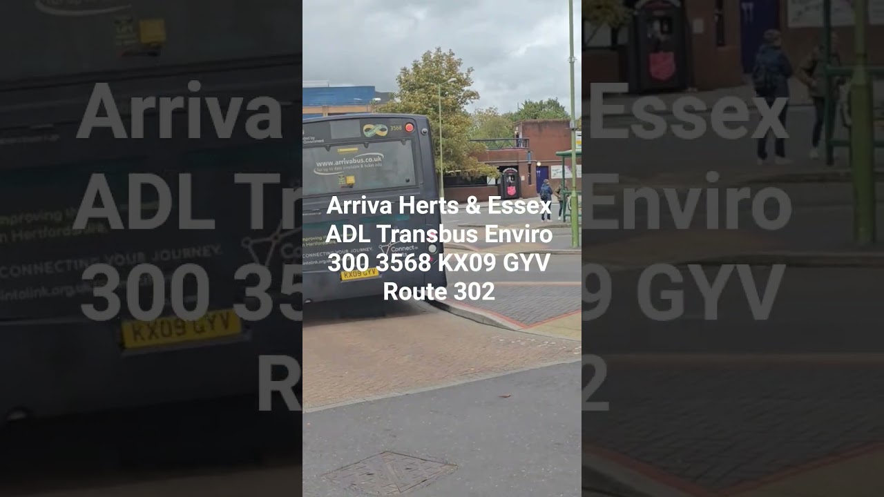 Arriva Herts & Essex ADL Transbus Enviro 300 3568 KX09 GYV Route 302 
