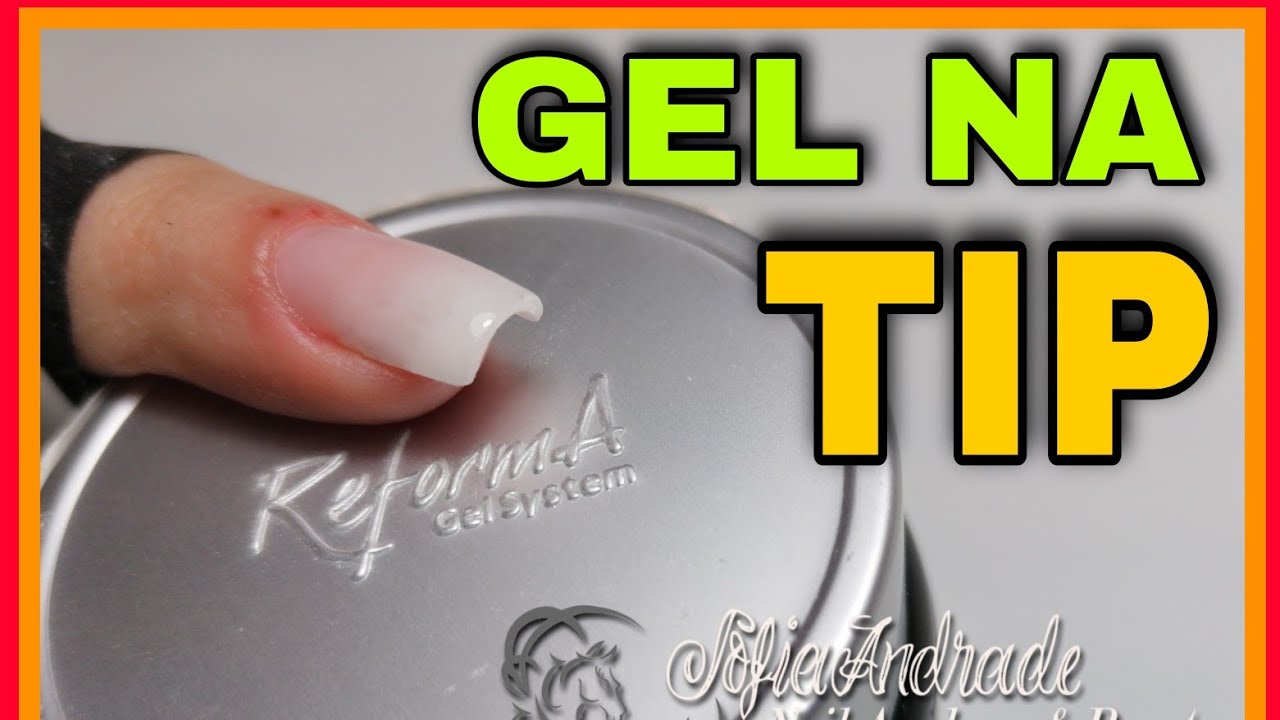 Como fazer gel com tips. How to make gel nails with tips