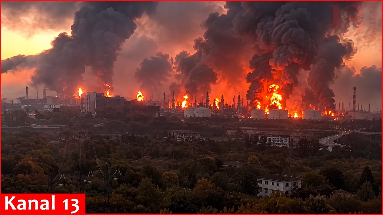 Украина нанесла удар по ключевым нефтяным и логистическим объектам с помощью ракет Flamingo в ход...