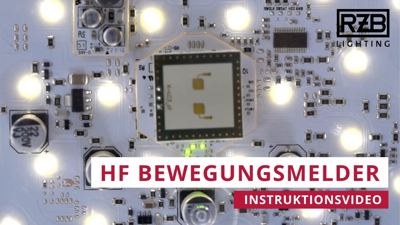 HF Bewegungsmelder: Instruktionsvideo | Ideal für Treppenhäuser und Flure
