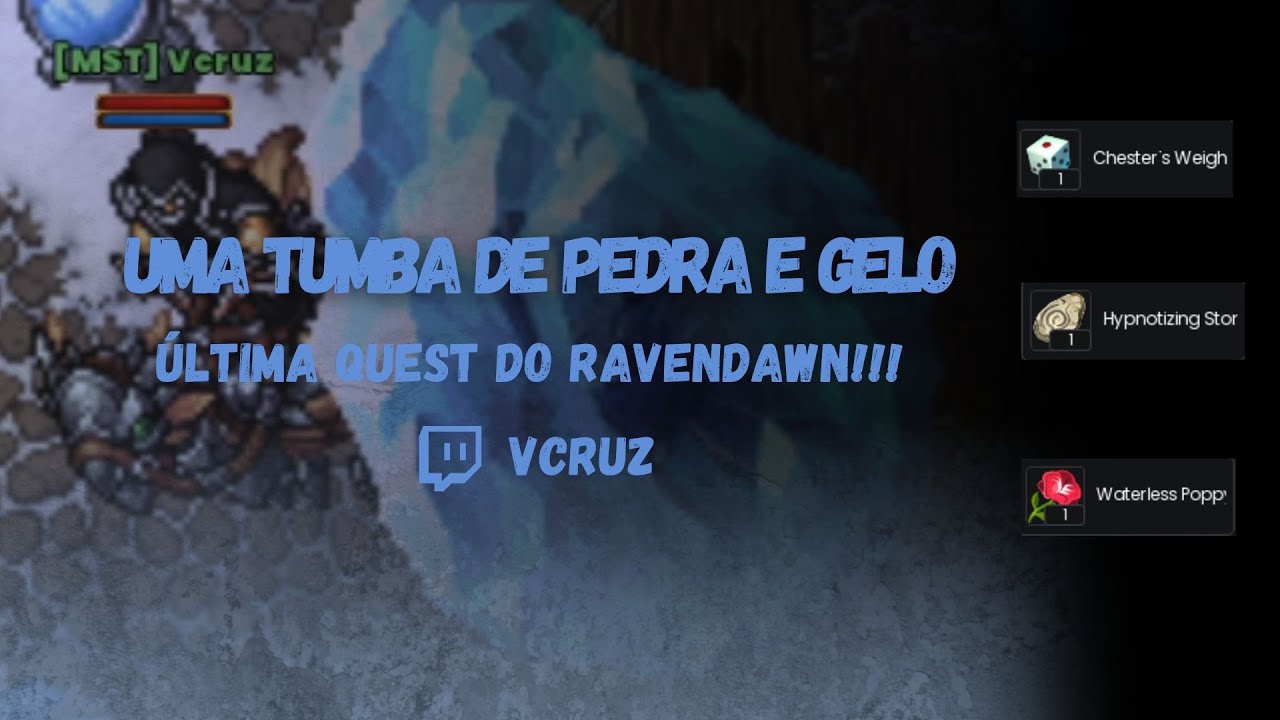 Finalizamos a última quest do Ravendawn!!! Uma Tumba de Pedra e Gelo com o último boss do jogo!!!