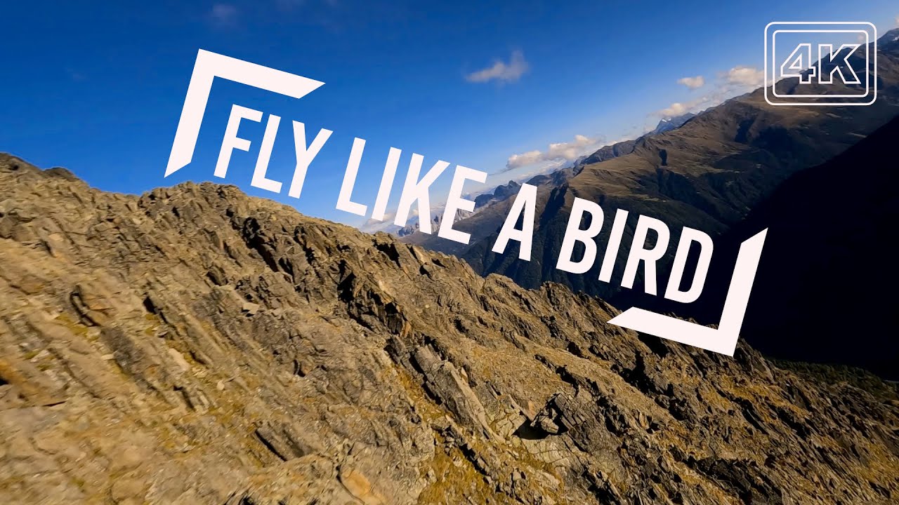 Mountains from Above: Cinematic FPV Drone flying 4k