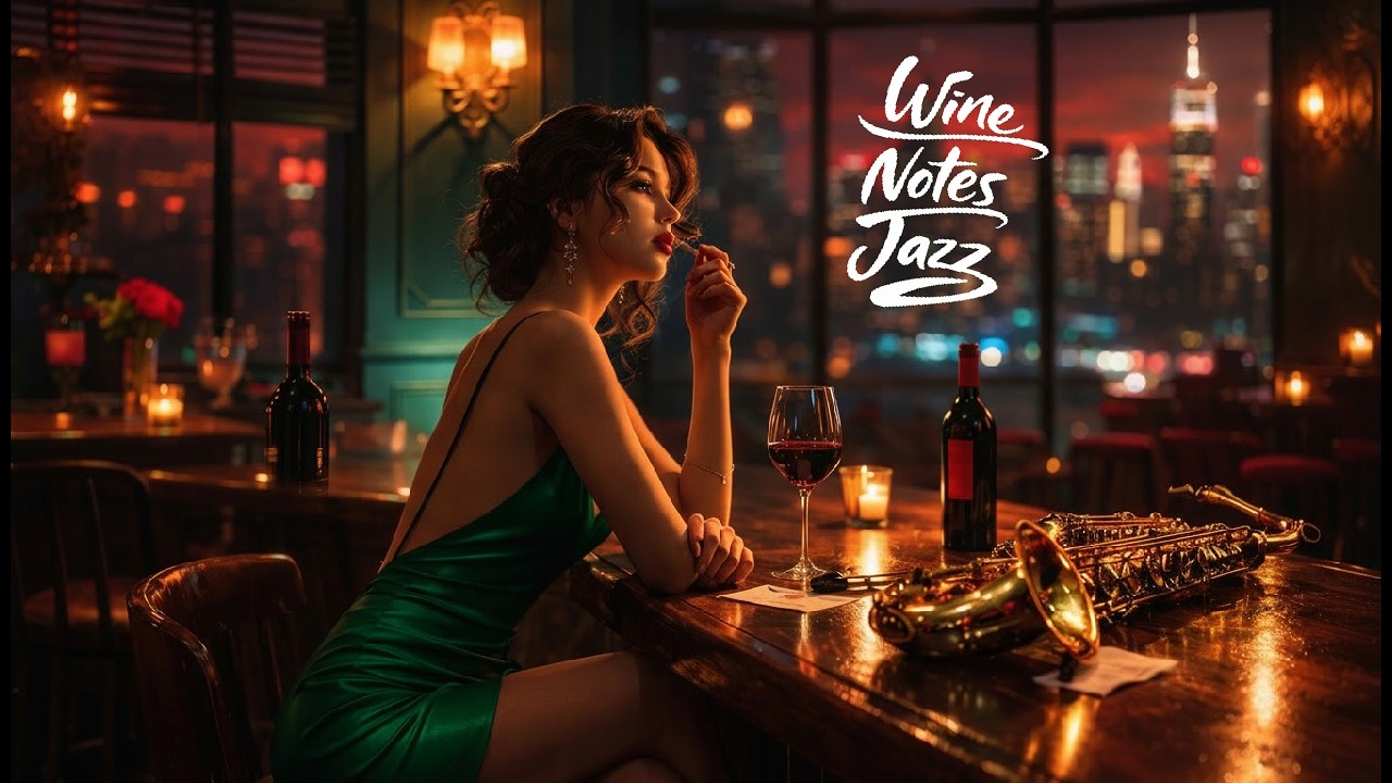 11:58 PM in Manhattan, Rain on the Window | Soft Jazz Saxophone & Piano