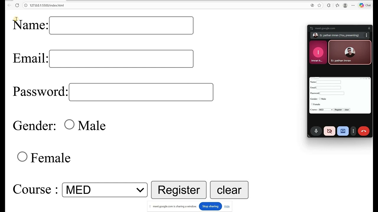 Registration Form | HTML