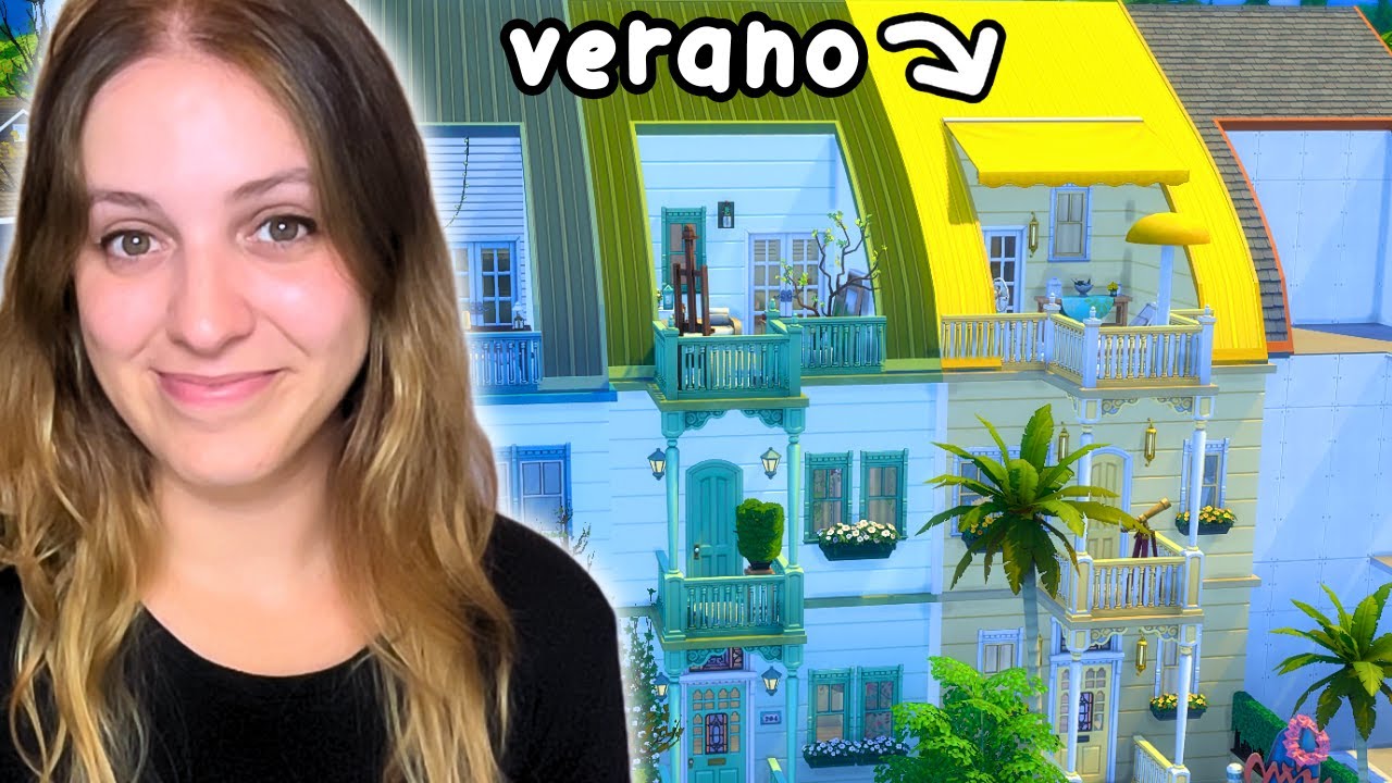 Los Sims 4 PERO cada APARTAMENTO es una ESTACI&Oacute;N DEL A&Ntilde;O: VERANO 🌞💧 || Marta #eapartner #ad