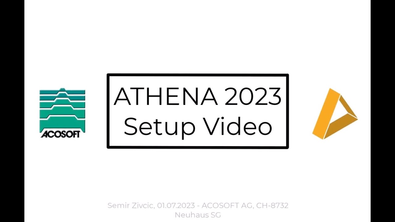 ATHENA 2023 Installationsanleitung
