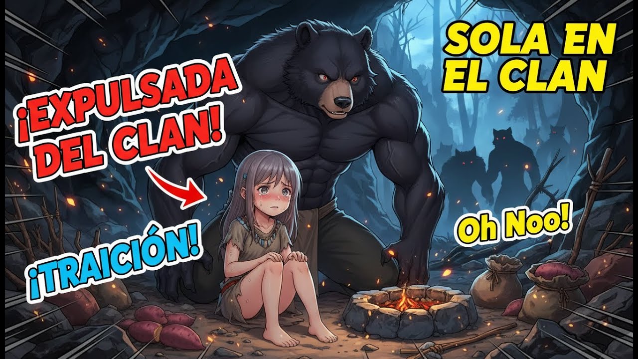 Resumen Manhua: Desterrada del clan bestia, chica reencarna y el guerrero oso la protege