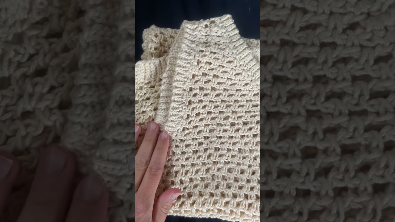 Beach coverup crochet #crochet #beachcoverup #loopsandthread