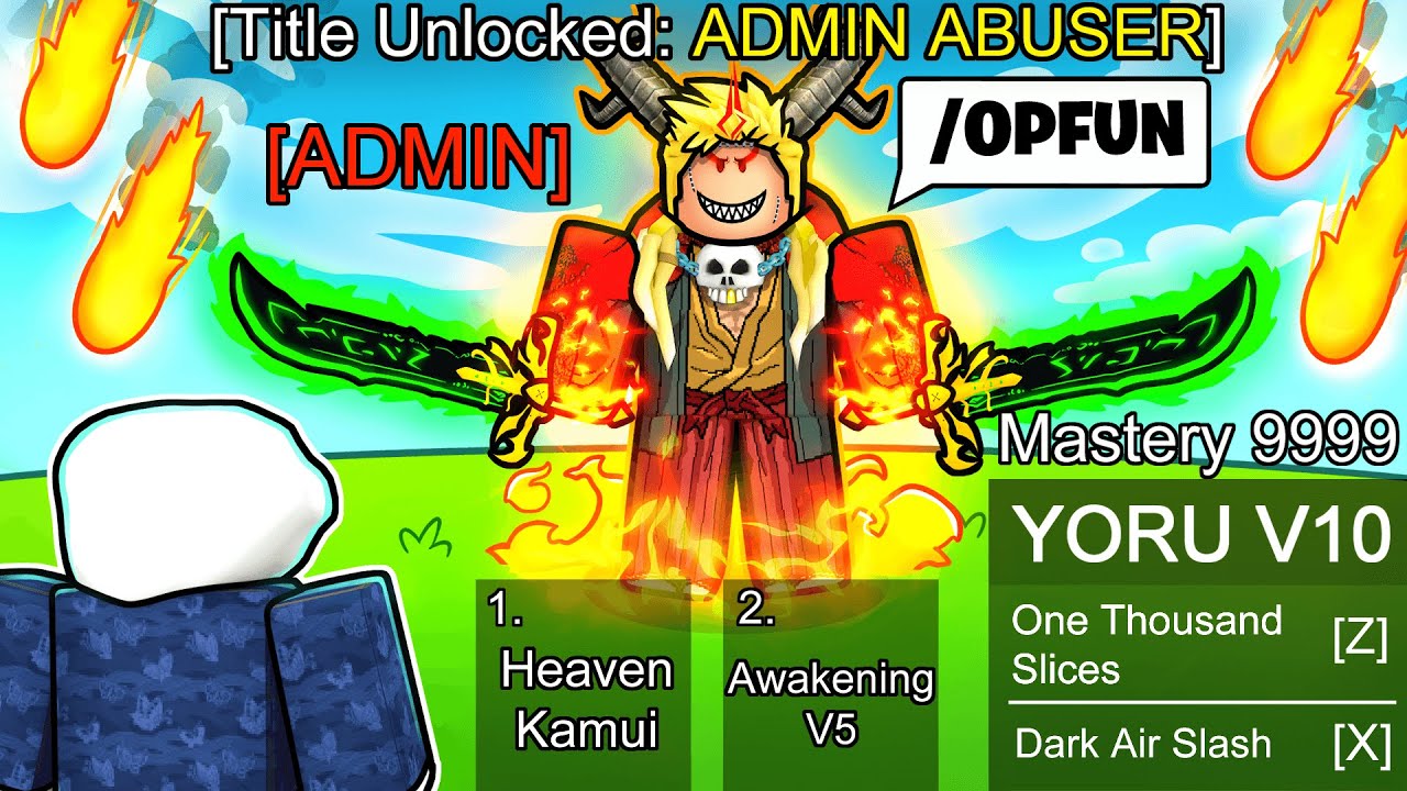 Уничтожение фруктов Блокса с помощью ADMIN Uzoth..