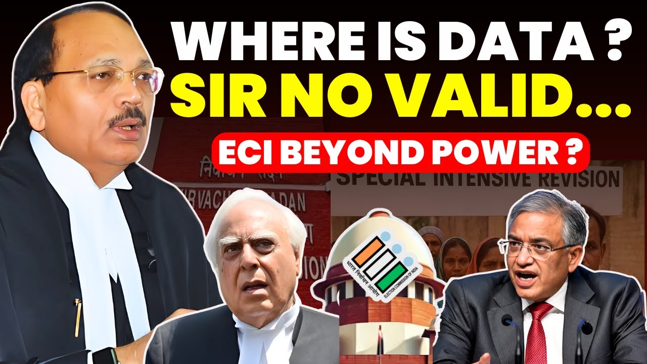 ECI NO VALID DATA FOR SIR !! IS ECI ABOVE LAW? SIR VALIDITY UNDER SC LENS 