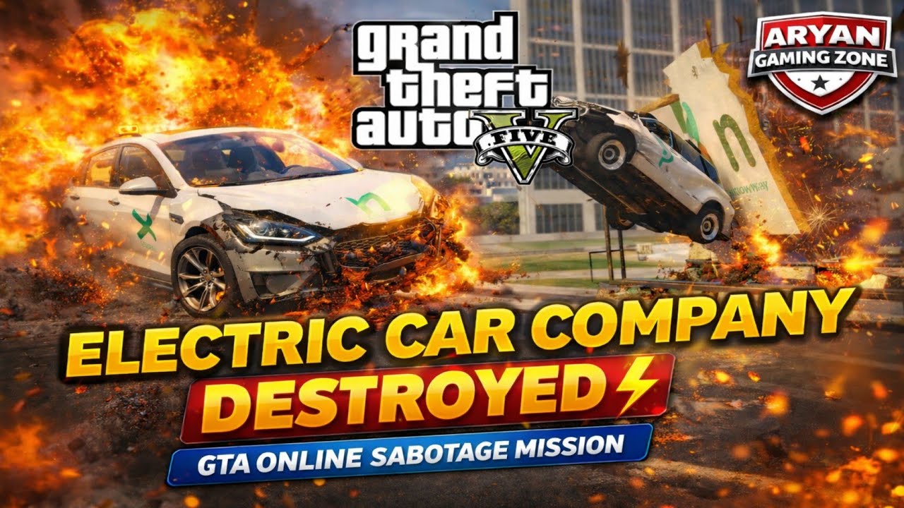 GTA 5 Online Funny Mission 😂 Electric Car Company Reputation Kharab