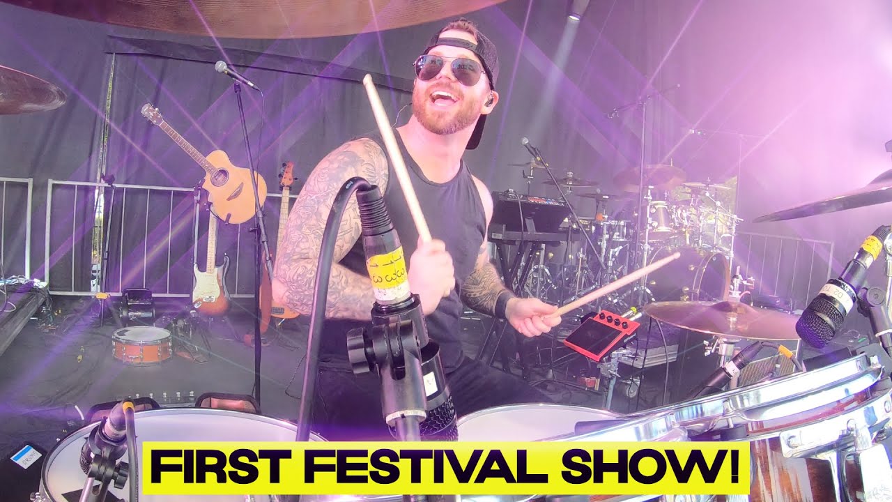 POV: PRO DRUMMER PLAYS FIRST FESTIVAL SHOW!