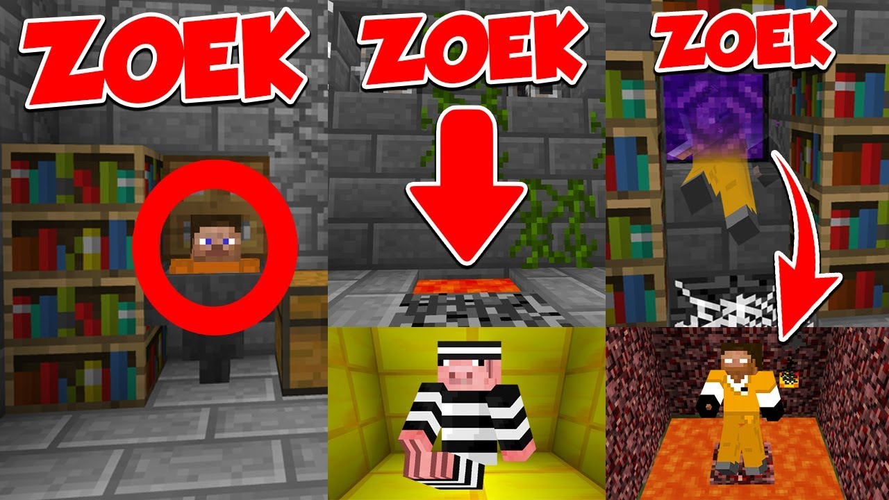 VERSTOPPERTJE IN GEVANGENIS IN MINECRAFT!