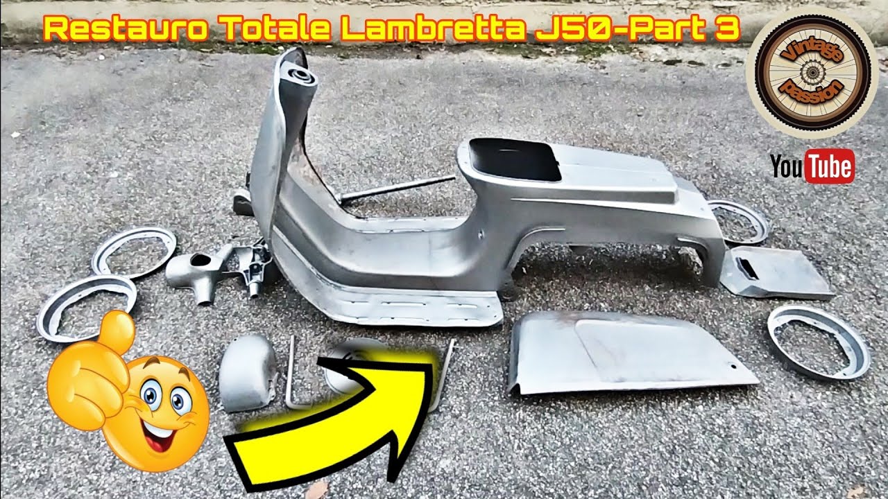 Come smontare la forcella e Sabbiatura - Restauro Totale Lambretta J50 - Part 3