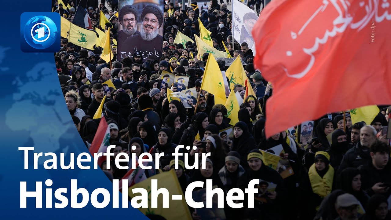 Trauerfeier für Hisbollah-Chef Nasrallah im Libanon