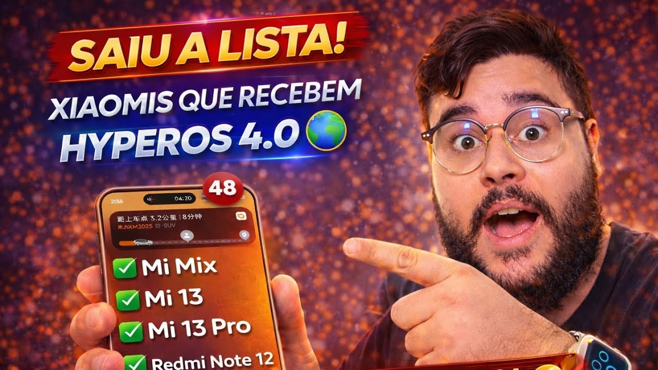 🚨 Saiu a LISTA dos Xiaomi que vão receber HyperOS 4.0! Seu celular está nela?