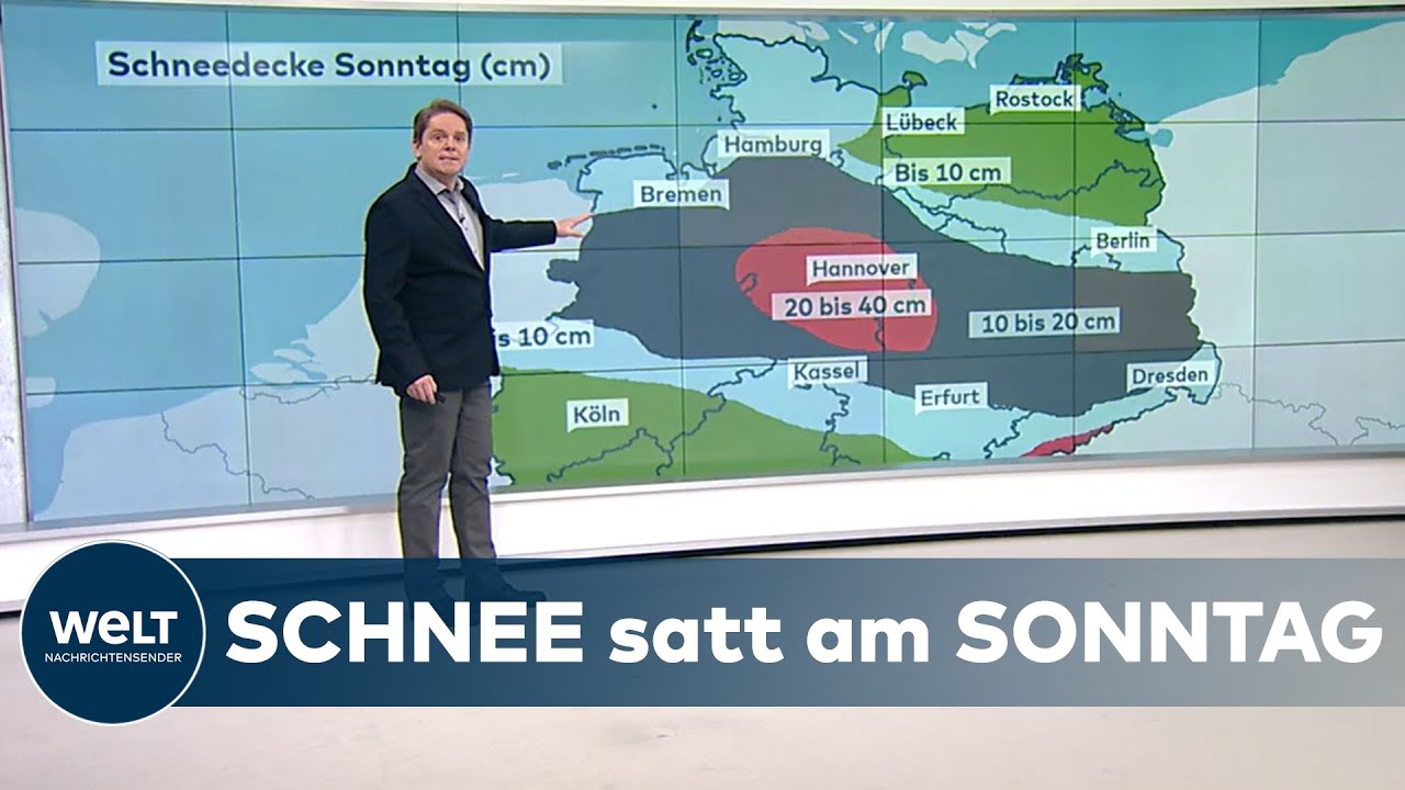 WETTERWARNUNG: So soll sich der Schneesturm in Norddeutschland entwickeln | WELT Wetteranalyse