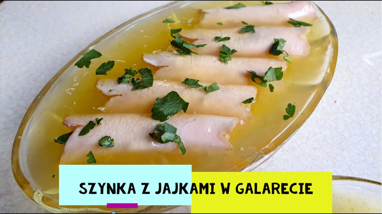 Wielkanocna szynka z jajkami i sosem tatarskim w galarecie ! Szybki i prosty przepis