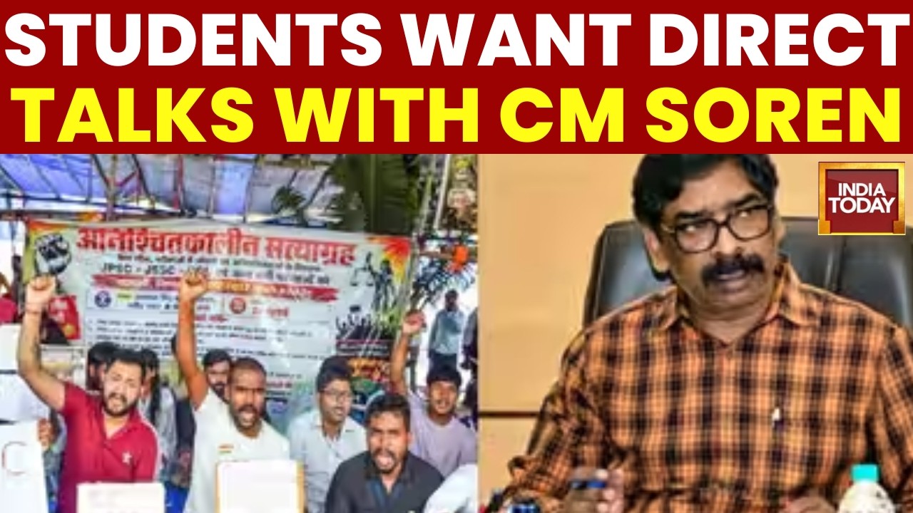 Jharkhand Students Demand Direct Talks With CM Soren, Protests And Hunger Strike Continue In Ranchi